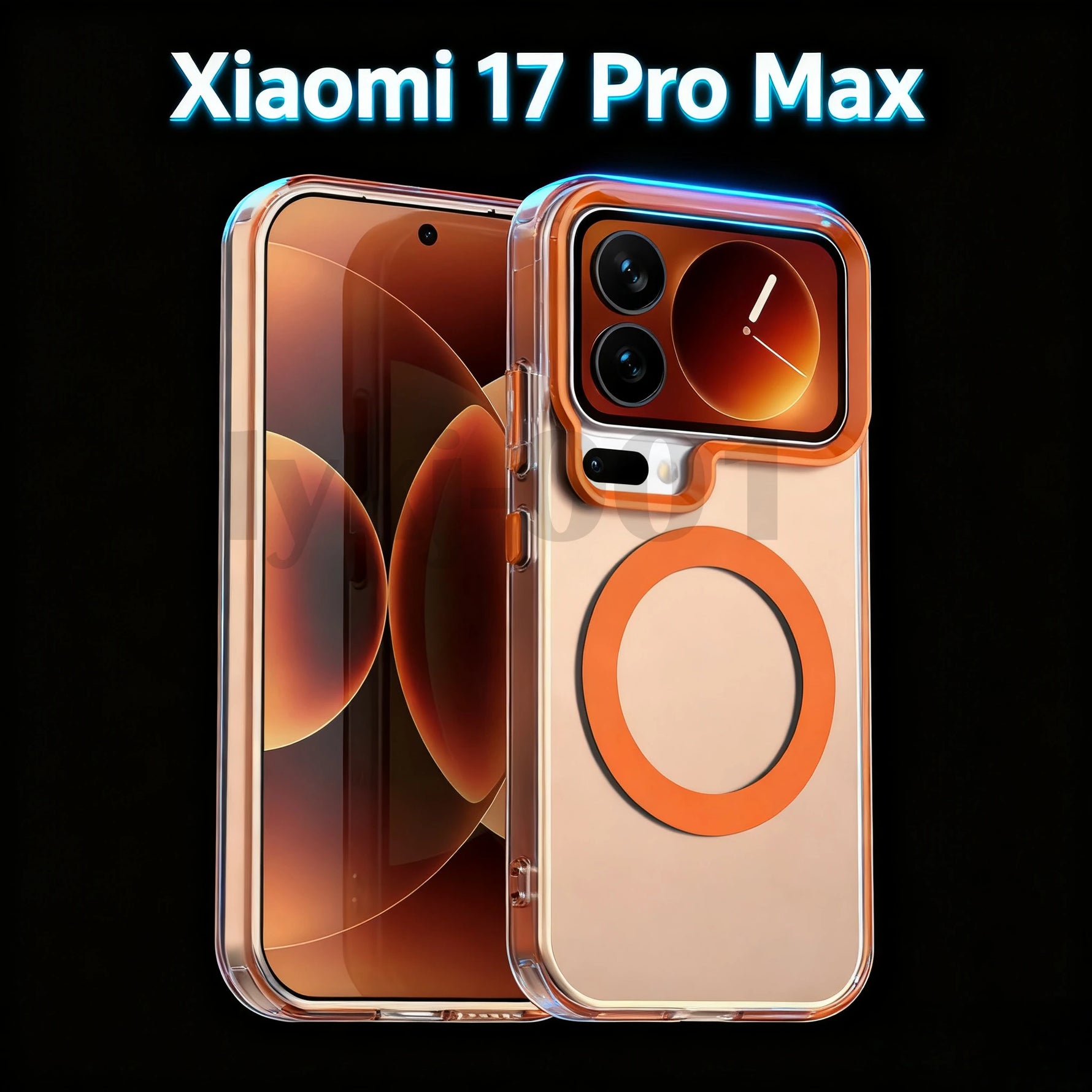 Shockproof Translucent Magnetic Case for Xiaomi 17 Series