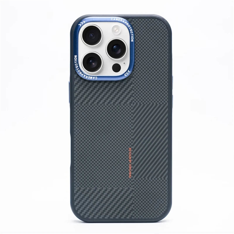 Carbon Fiber Matte MagSafe Phone Case for iPhone 16 Series