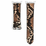 Genuine Leather Snake Pattern Bracelet Strap for Samsung Galaxy Watch 8 & Galaxy Watch 8 Classic