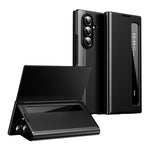 Samsung Galaxy Z Fold 7 Leather Case with Side Display Window