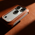 Classic Genuine Cowhide Leather MagSafe Case for iPhone 17 Series