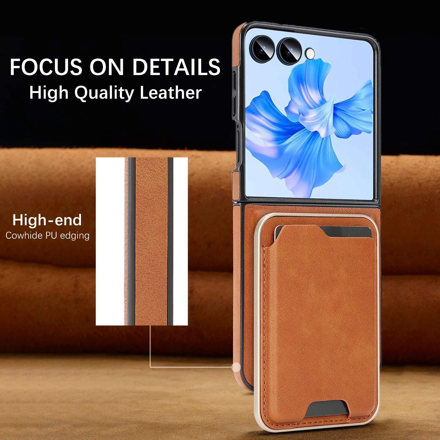 2-in-1 Magnetic Detachable Wallet Case for Samsung Galaxy Z Flip 7