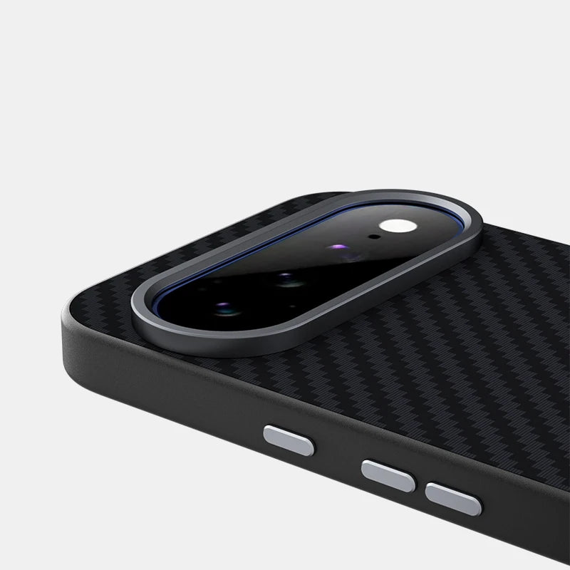 Carbon Fiber Magnetic Case with Raised Camera Ring for Google Pixel 10 Series