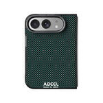 Carbon Weave MagSafe Case with Dual Camera Lens Protection Ring for iPhone Duo