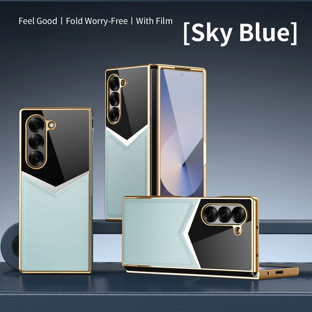 Samsung Galaxy Z Fold 6 Luxury PC Case with Electroplated Finish
