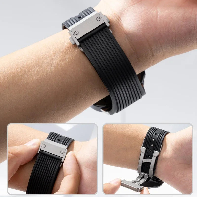 Breathable Rubber Strap for Samsung Galaxy Watch Ultra