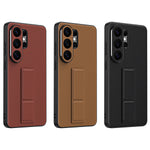 Litchi Texture Phone Case with Stand for Samsung Galaxy S26 Series