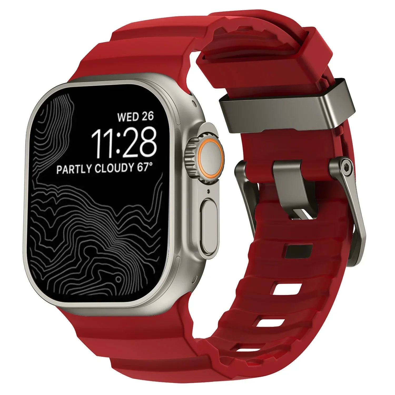 Durable Trail Silicone Replacement Strap for Apple Watch