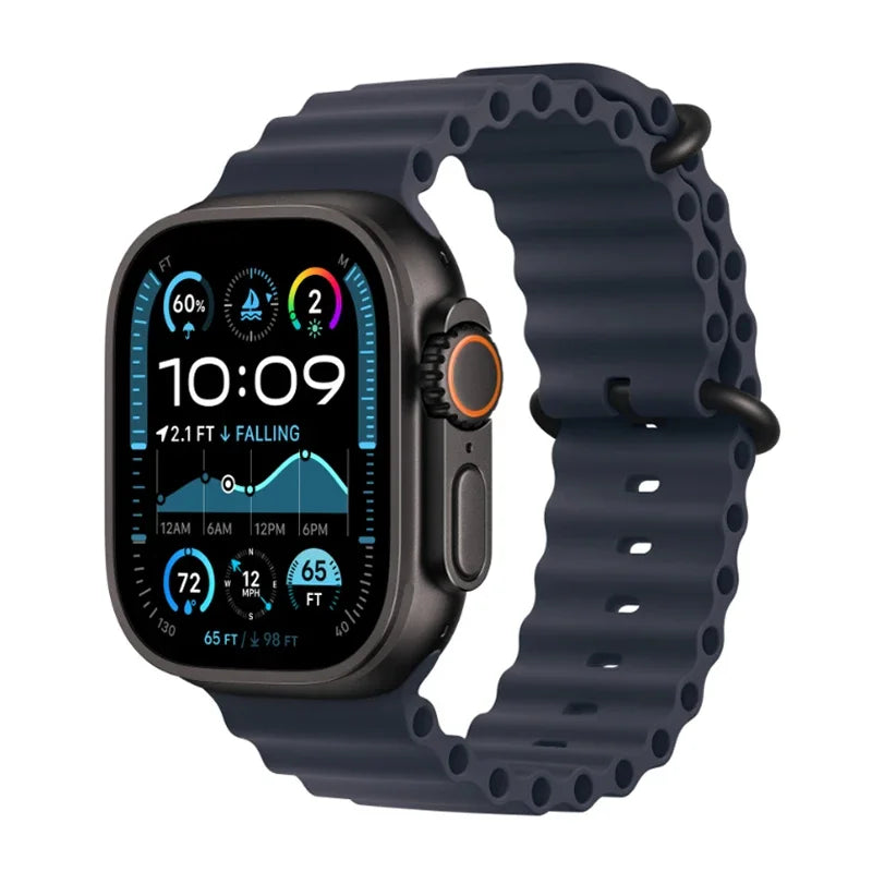Breathable Ocean-Inspired Silicone Sport Band for Apple Watch