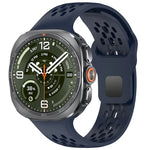 Perforated Silicone Sport Band with Quick-Release Connector for Samsung Galaxy Watch Ultra 2