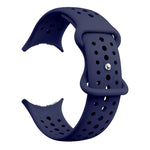Perforated Silicone Watch Band with Snap Button Closure for Google Pixel Watch 4