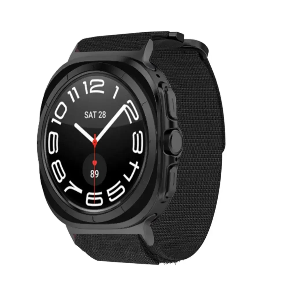 Quick Fit Camouflage Nylon Loop Strap for Samsung Galaxy Watch Ultra - Stylish & Secure