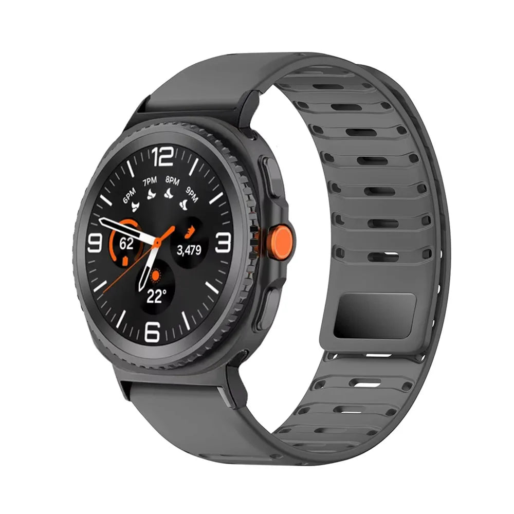 Breathable Magnetic Silicone Strap for Samsung Galaxy Watch 8 / Galaxy Watch 8 Classic