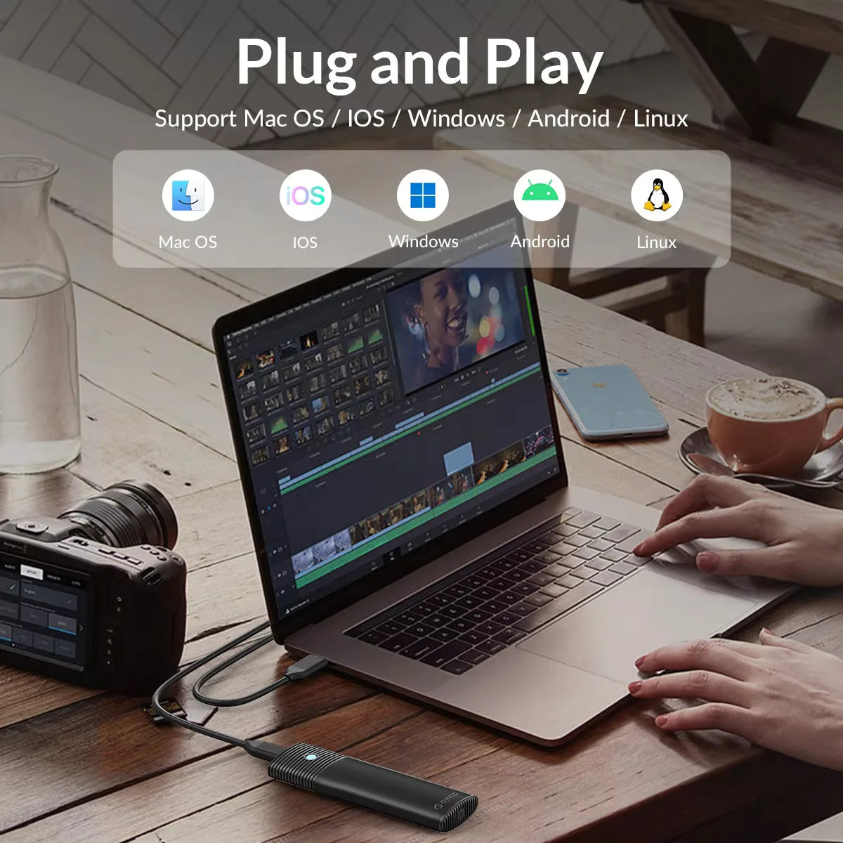 ORICO USB 3.1 Gen2 10Gbps M.2 SSD Enclosure