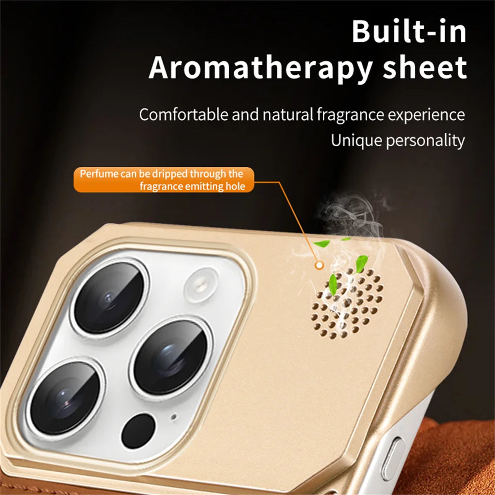 Premium Leatherette Aromatherapy MagSafe Case for iPhone 15 Series