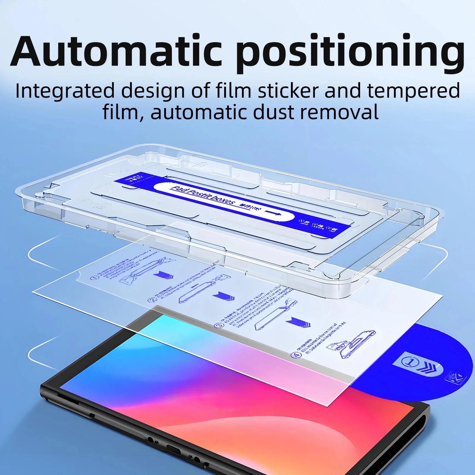 9H Tempered Glass Screen Protector with Easy Install Kit for Nintendo Switch 2