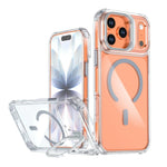 iPhone 17 Series Transparent MagSafe Case with Hidden Lens Stand
