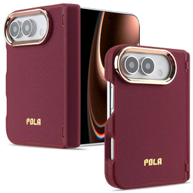 Textured Fabric Hinge Protection Case with MagSafe Attachment for iPhone Duo