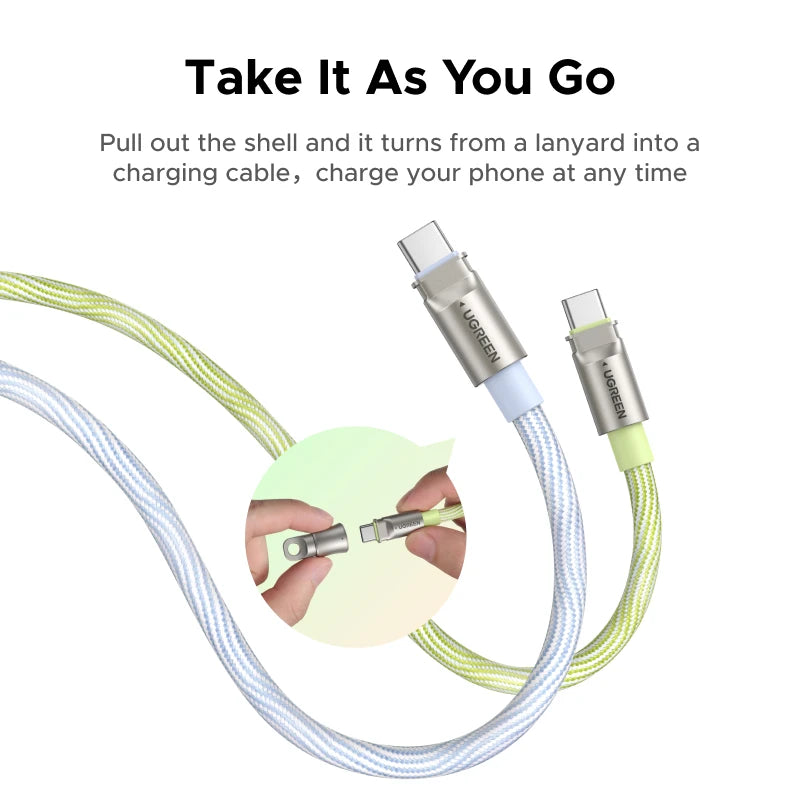 UGREEN 60W USB-C Lanyard Charging Cable