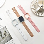 Engraved Silicone Band with Case for Apple Watch – Stylish Protection and Comfort