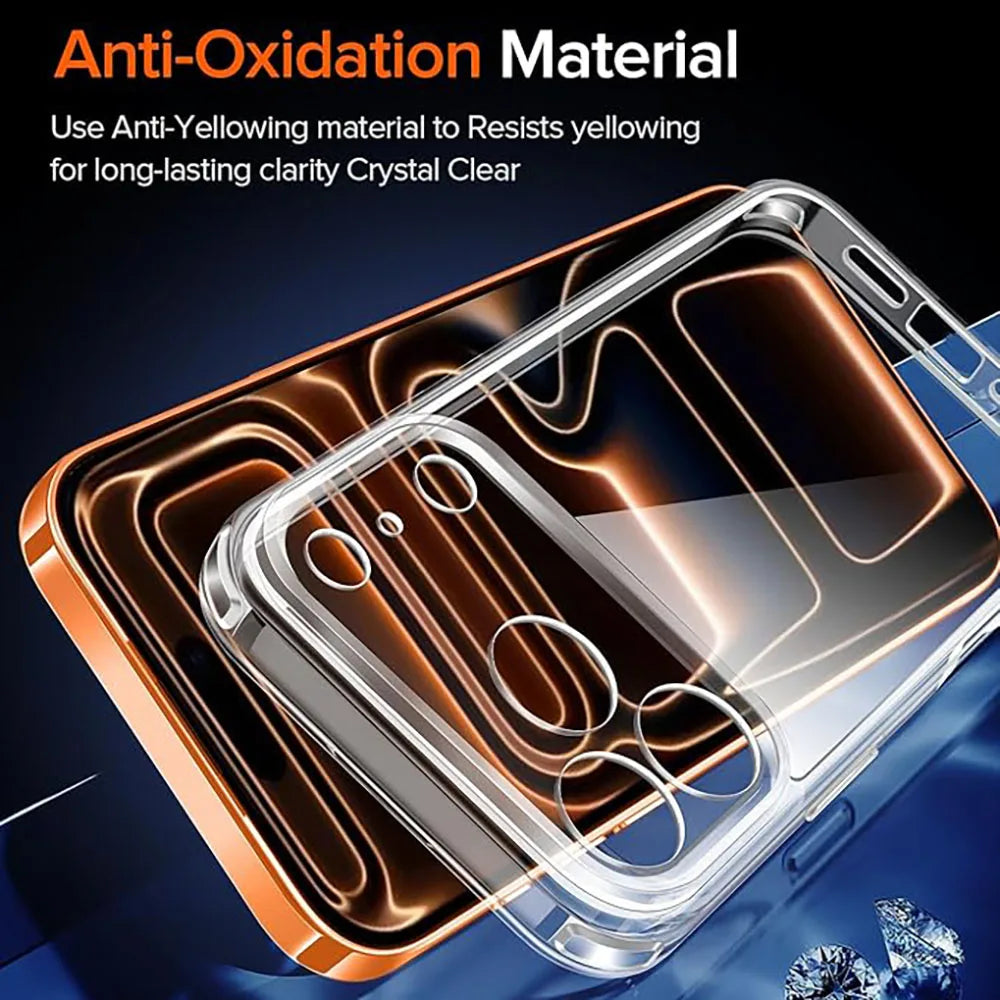 Clear TPU Phone Case with Lens Protection for iPhone 17 Series