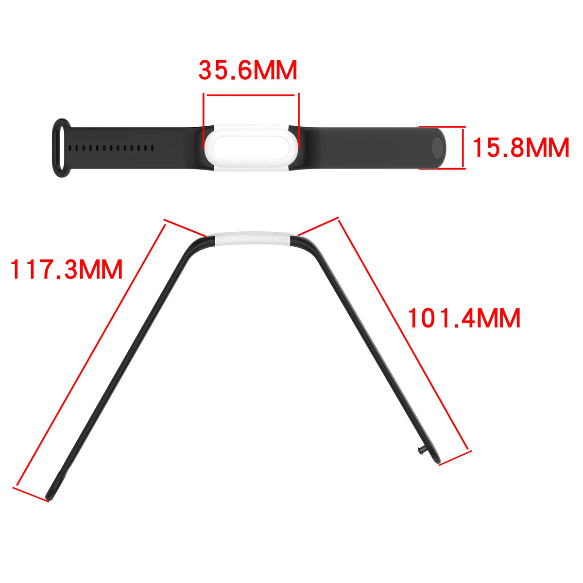 Perforated Silicone Band for Google Fitbit Air