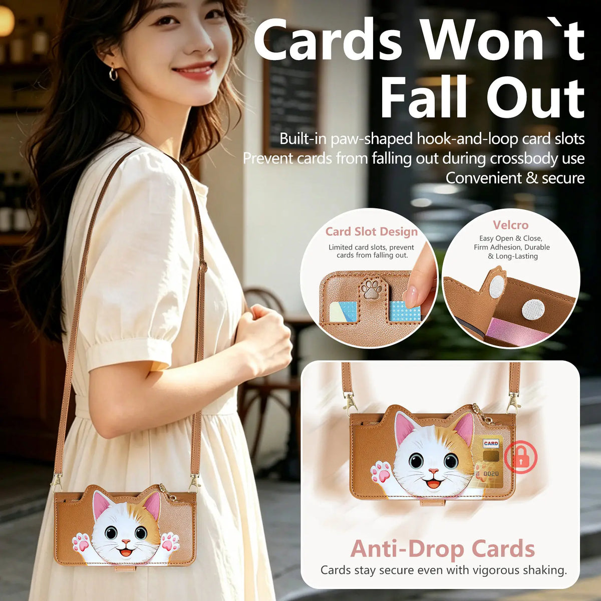 Detachable Crossbody Leather Wallet Case for OPPO Find X9 Series