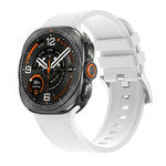 Hybrid Leather and Silicone Watch Band with Quick-Release Connectors for Samsung Galaxy Watch Ultra 2