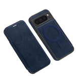 Google Pixel 10 Series Magnetic Leather Flip Case with Card Slot