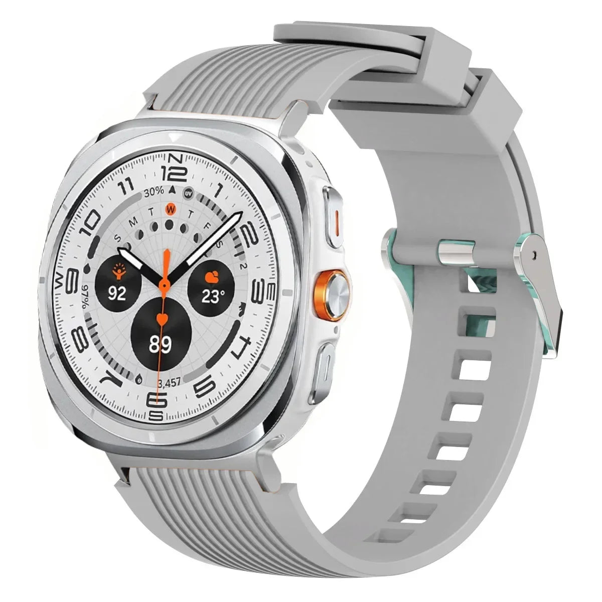 Stripe Textured Silicone Wristband for Samsung Galaxy Watch Ultra