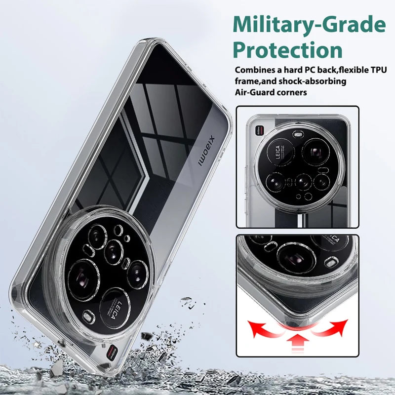 Anti-Scratch Crystal Clear Case for Xiaomi 15 Ultra