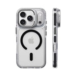Shockproof Clear MagSafe Bumper Case with Lens Protection Stand for iPhone 17 Series