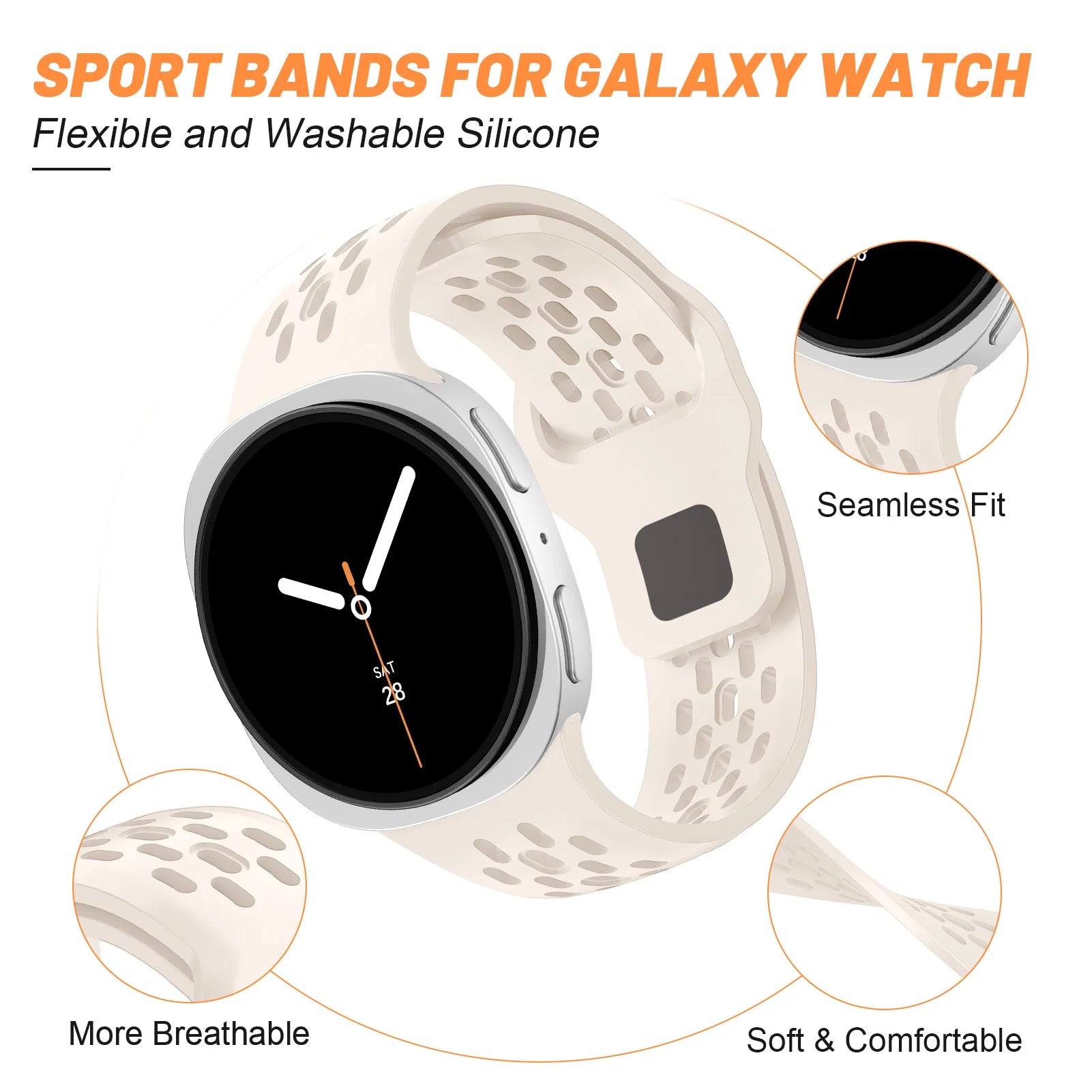 Sport Silicone Band for Samsung Galaxy Watch Ultra (2025)