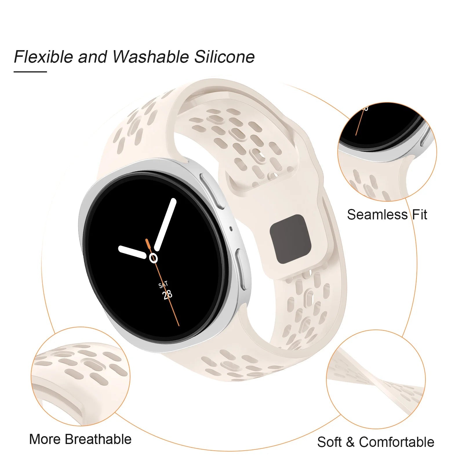 Sport Silicone Band for Samsung Galaxy Watch Ultra