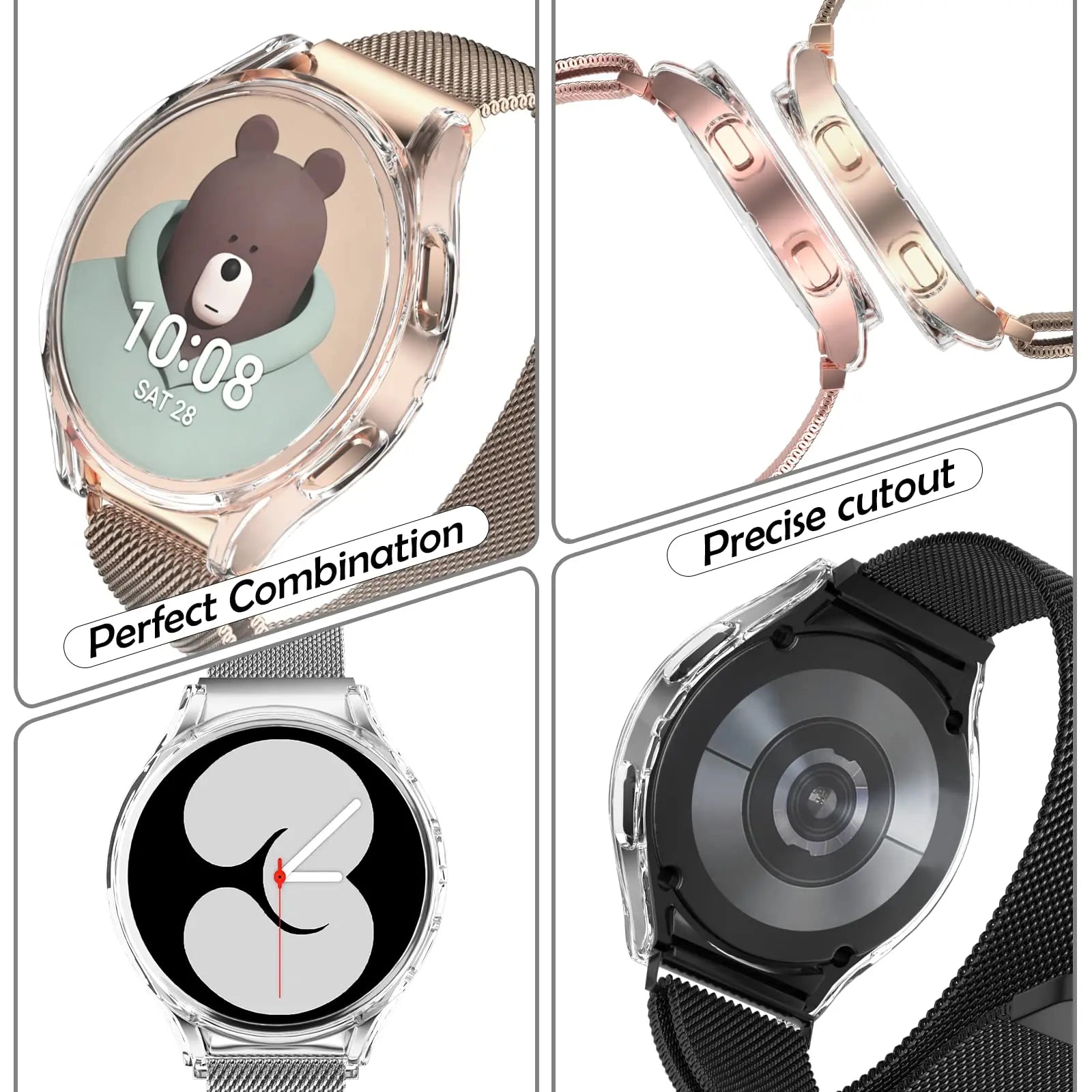 Samsung Galaxy Watch 6 Metal Milanese Band with Matching Case