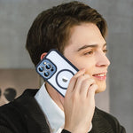 Shockproof Clear Colorful MagSafe Case with Glass Camera Protection for iPhone 16 Series