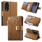 Leather Flip Wallet Case with Adjustable Kickstand for Samsung Galaxy Z Fold 8