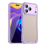 Semi-Transparent PC + TPU Case with Lens Guard for iPhone 17 Series