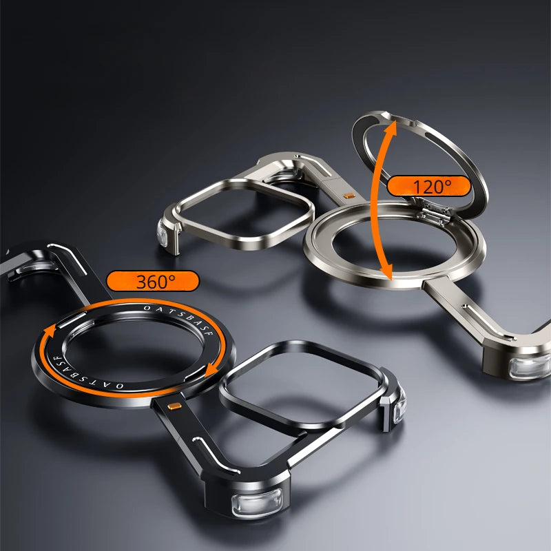 Z-Shape Frameless Metal MagSafe Phone Case for iPhone 15 Series