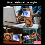 Premium Shockproof Leather Flip Case with 360° Ring Bracket for Samsung Galaxy Z Flip 6