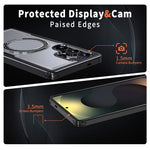 Protective Case with 360° Rotating Magnetic Ring for Samsung Galaxy S25 Series