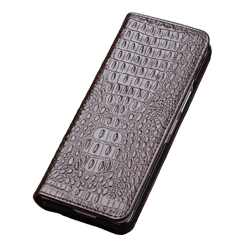 Genuine Leather Flip Cover Case with Magnetic Closure for Samsung Galaxy Z Fold 8 Ultra