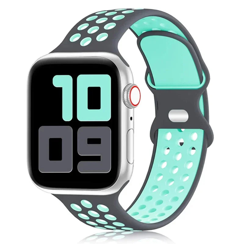 Breathable Sport Silicone Replacement Band for Apple Watch