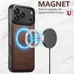Premium Leather MagSafe Case for iPhone 17 Series