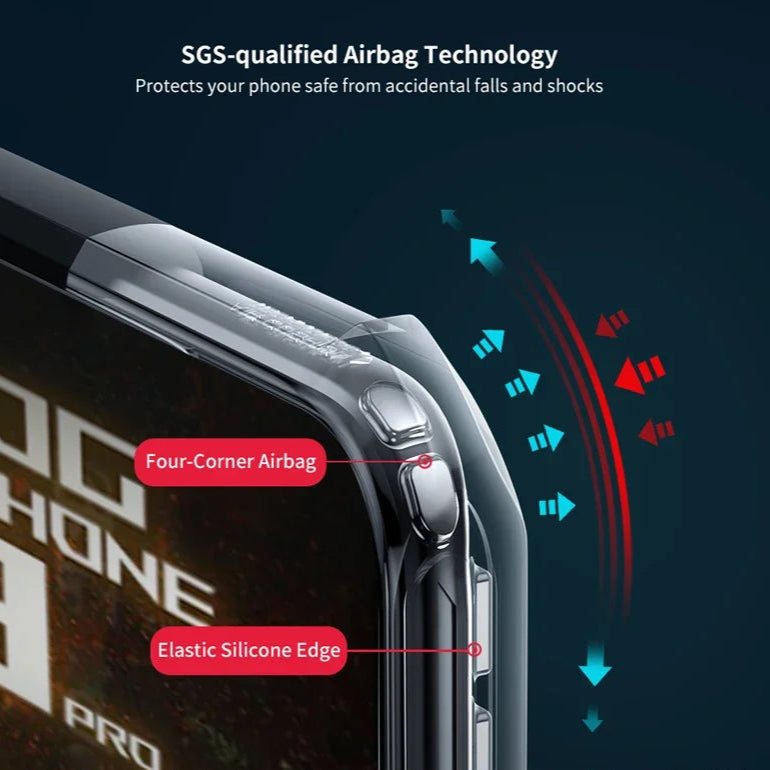 Shockproof Transparent PC + TPU Frame Case for ASUS ROG Phone 9 / 9 Pro