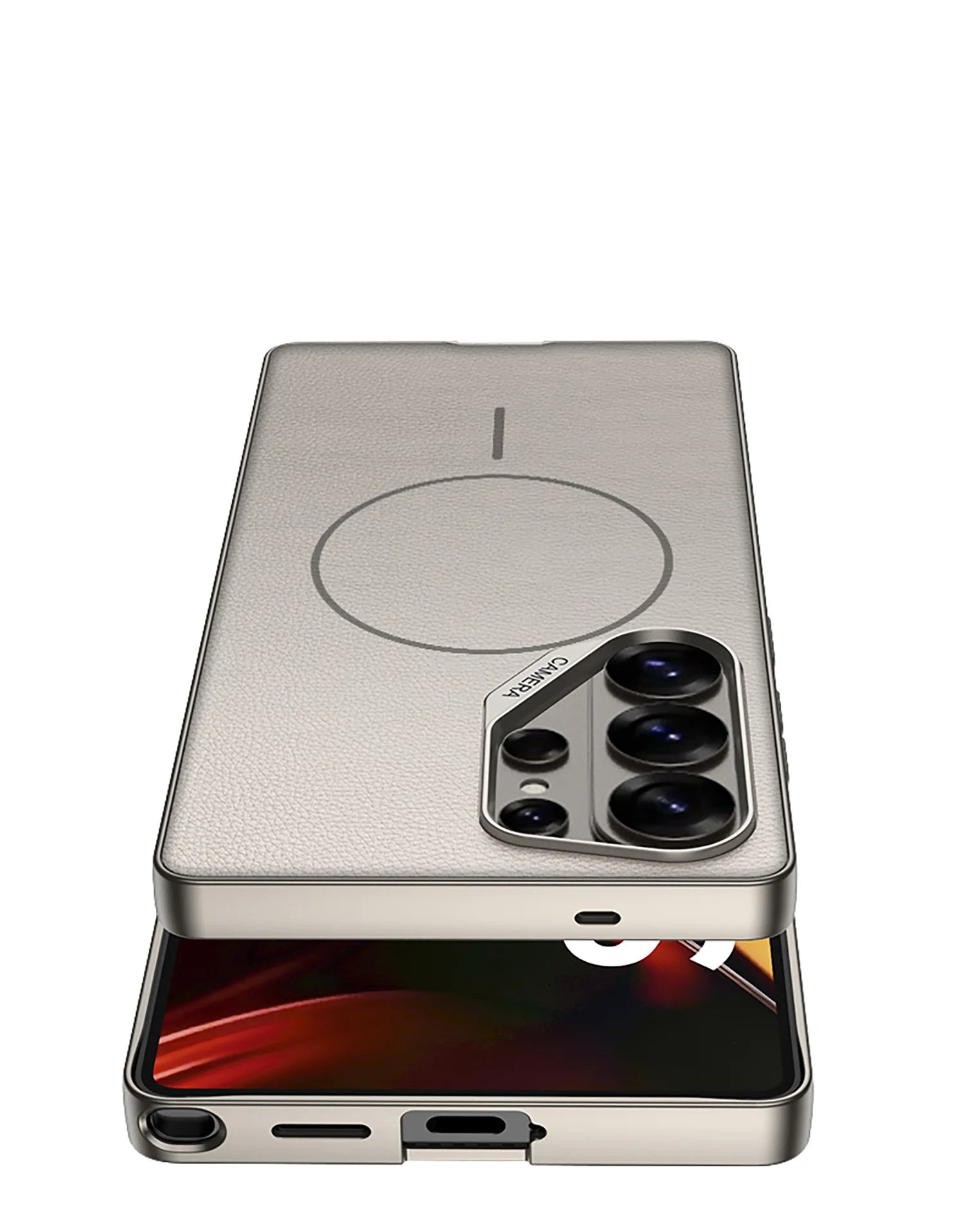 Shockproof PC Frame Leather Case for Samsung Galaxy S26 Ultra