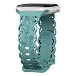 Women’s Breathable Floral Silicone Band for Apple Watch
