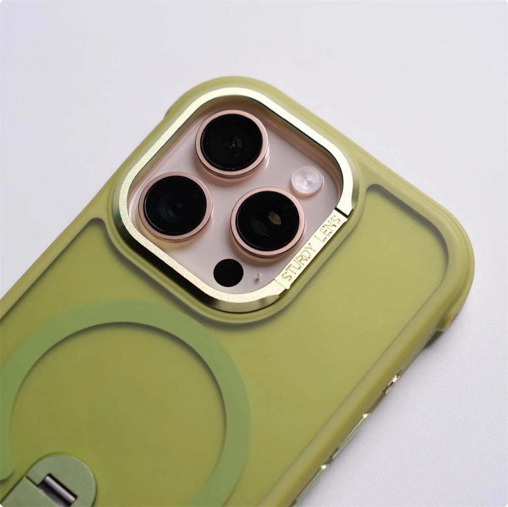 Shockproof Case with Integrated Ring Grip Kickstand for iPhone 18 Series