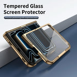 Synthetic Leather Anti-Shock Case with Raised Camera Ring for iPhone Duo
