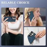 Ultra-Thin Luxury Magnetic Case for Samsung Galaxy S26 with Carbon Fiber & Leather Design